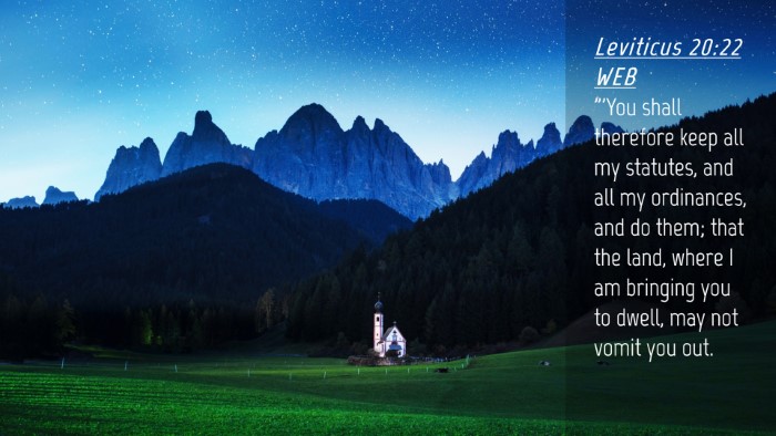 Picture 04 - Leviticus 20:22 WEB Desktop Wallpaper - 