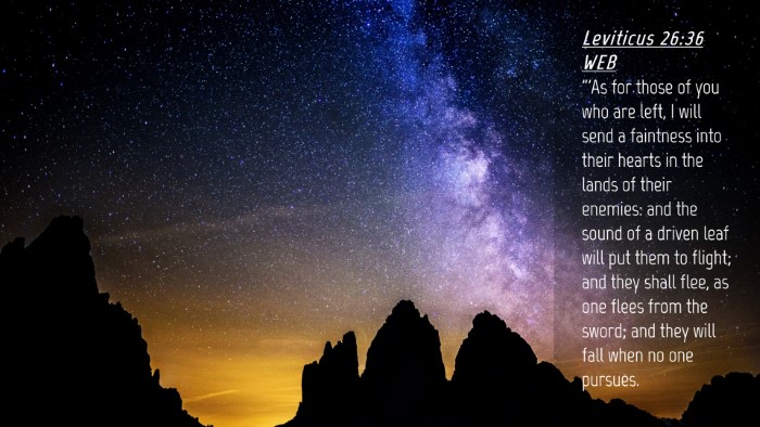 Picture 04 - Leviticus 26:36 WEB Desktop Wallpaper - 