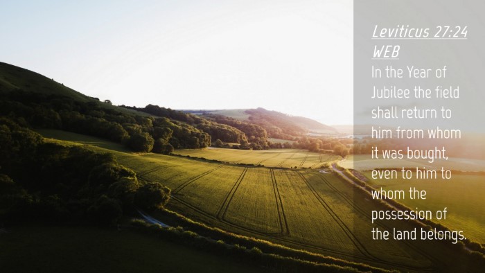 Picture 04 - Leviticus 27:24 WEB Desktop Wallpaper - In the Year of Jubilee the field shall return to - Desktop Bible Verse Wallpaper
