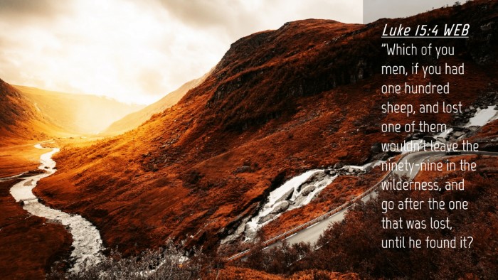 Picture 04 - Luke 15:4 WEB Desktop Wallpaper - 