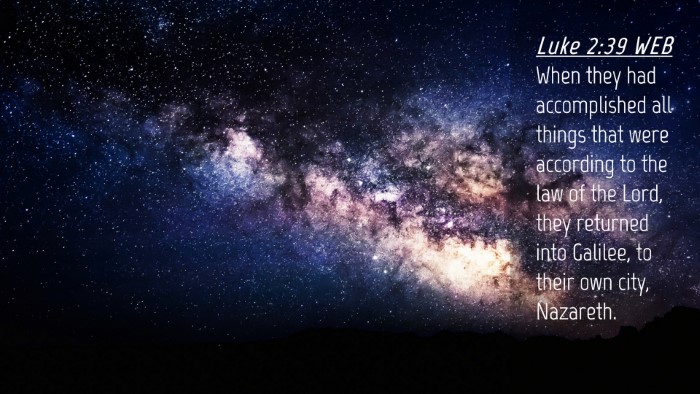 Picture 04 - Luke 2:39 WEB Desktop Wallpaper - When they had accomplished all things that were - Desktop Bible Verse Wallpaper