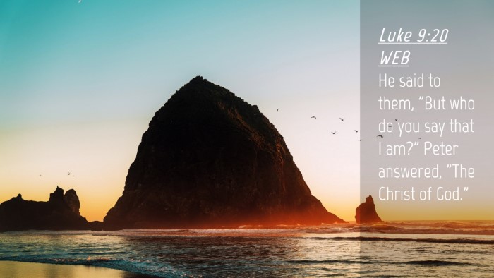 Picture 04 - Luke 9:20 WEB Desktop Wallpaper - He said to them, 
