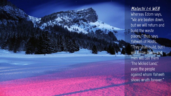 Picture 04 - Malachi 1:4 WEB Desktop Wallpaper - Whereas Edom says, 