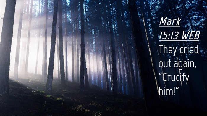 Picture 04 - Mark 15:13 WEB Desktop Wallpaper - They cried out again, 