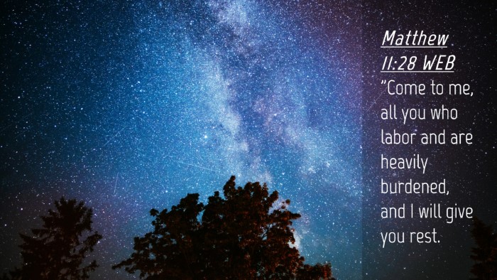 Picture 04 - Matthew 11:28 WEB Desktop Wallpaper - 