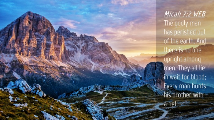 Picture 04 - Micah 7:2 WEB Desktop Wallpaper - The godly man has perished out of the earth, And - Desktop Bible Verse Wallpaper