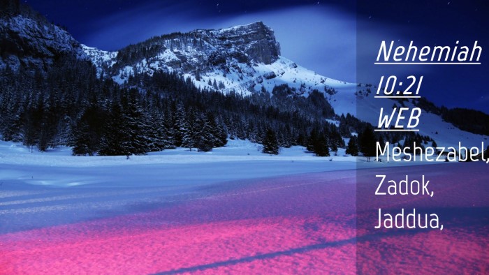 Picture 04 - Nehemiah 10:21 WEB Desktop Wallpaper - Meshezabel, Zadok, - Desktop Bible Verse Wallpaper