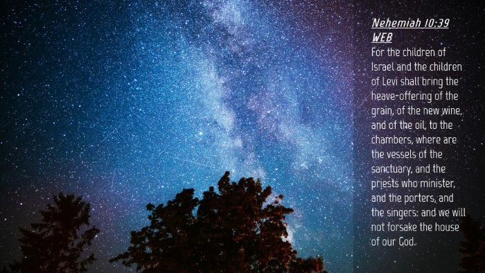 Picture 04 - Nehemiah 10:39 WEB Desktop Wallpaper - For the children of Israel and the children of - Desktop Bible Verse Wallpaper