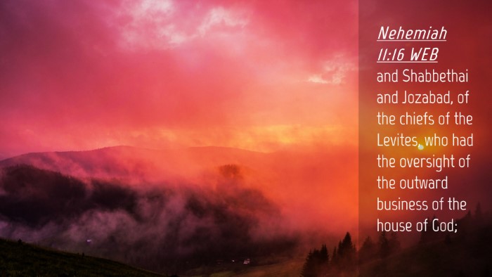 Picture 04 - Nehemiah 11:16 WEB Desktop Wallpaper - and Shabbethai and Jozabad, of the chiefs of the - Desktop Bible Verse Wallpaper