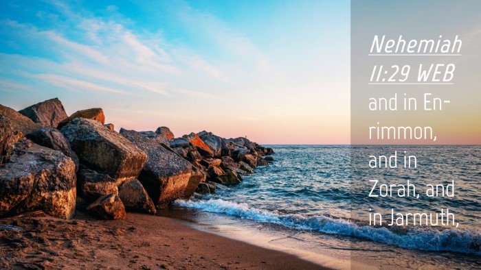 Picture 04 - Nehemiah 11:29 WEB Desktop Wallpaper - and in En-rimmon, and in Zorah, and in - Desktop Bible Verse Wallpaper
