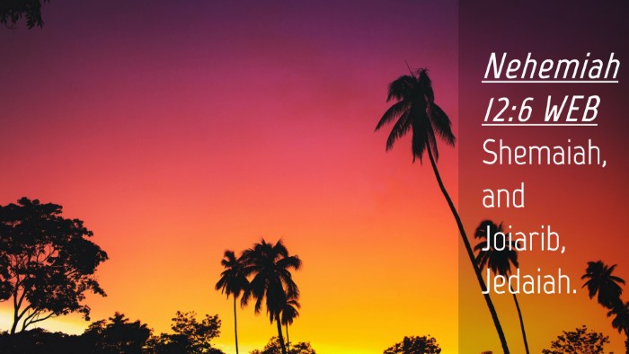 Picture 04 - Nehemiah 12:6 WEB Desktop Wallpaper - Shemaiah, and Joiarib, - Desktop Bible Verse Wallpaper