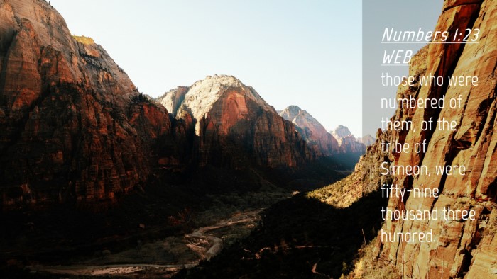 Picture 04 - Numbers 1:23 WEB Desktop Wallpaper - those who were numbered of them, of the tribe of - Desktop Bible Verse Wallpaper