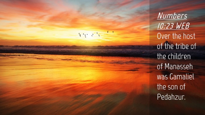 Picture 04 - Numbers 10:23 WEB Desktop Wallpaper - Over the host of the tribe of the children of - Desktop Bible Verse Wallpaper