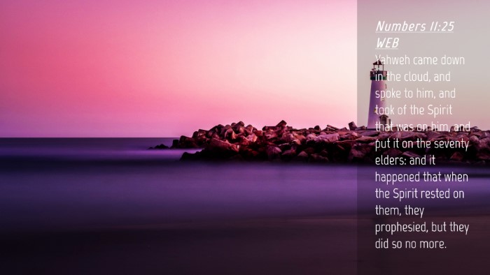 Picture 04 - Numbers 11:25 WEB Desktop Wallpaper - Yahweh came down in the cloud, and spoke to him, - Desktop Bible Verse Wallpaper