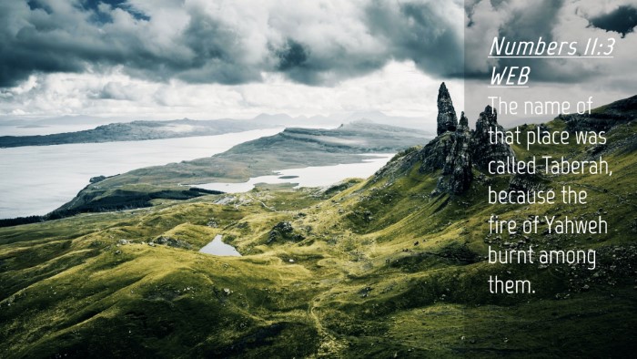 Picture 04 - Numbers 11:3 WEB Desktop Wallpaper - The name of that place was called Taberah, - Desktop Bible Verse Wallpaper