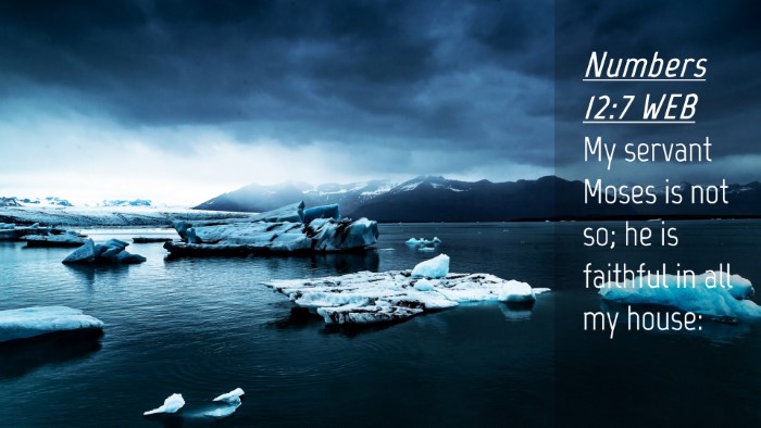 Picture 04 - Numbers 12:7 WEB Desktop Wallpaper - My servant Moses is not so; he is faithful in all - Desktop Bible Verse Wallpaper