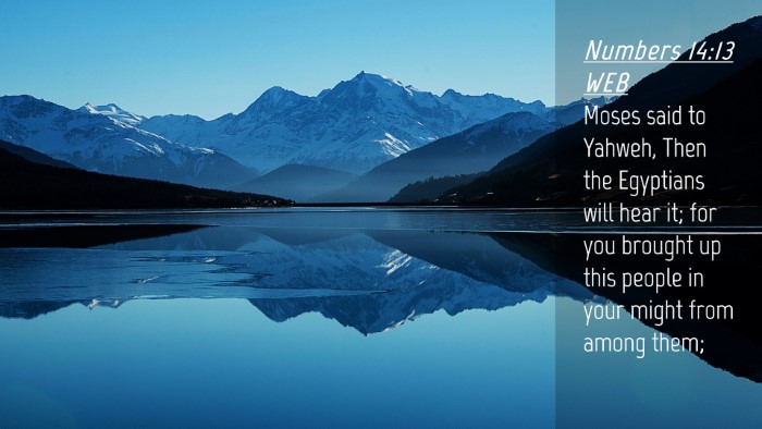 Picture 04 - Numbers 14:13 WEB Desktop Wallpaper - Moses said to Yahweh, Then the Egyptians will - Desktop Bible Verse Wallpaper