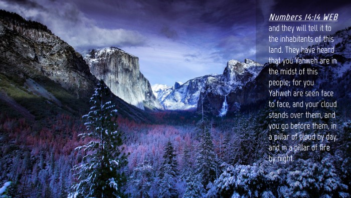 Picture 04 - Numbers 14:14 WEB Desktop Wallpaper - and they will tell it to the inhabitants of this - Desktop Bible Verse Wallpaper