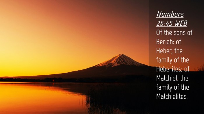 Picture 04 - Numbers 26:45 WEB Desktop Wallpaper - Of the sons of Beriah: of Heber, the family of - Desktop Bible Verse Wallpaper