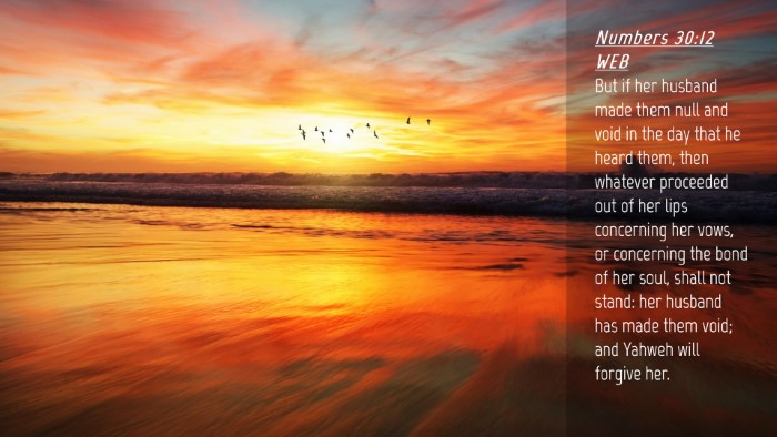 Picture 04 - Numbers 30:12 WEB Desktop Wallpaper - But if her husband made them null and void in the - Desktop Bible Verse Wallpaper