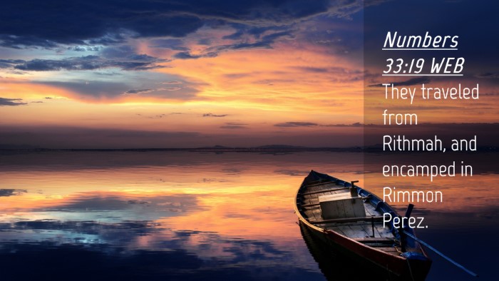 Picture 04 - Numbers 33:19 WEB Desktop Wallpaper - They traveled from Rithmah, and encamped in - Desktop Bible Verse Wallpaper