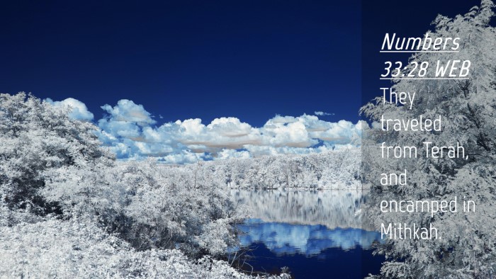 Picture 04 - Numbers 33:28 WEB Desktop Wallpaper - They traveled from Terah, and encamped in - Desktop Bible Verse Wallpaper