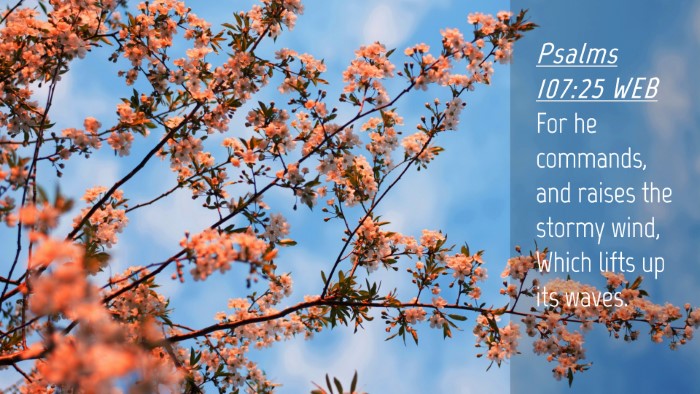 Picture 04 - Psalms 107:25 WEB Desktop Wallpaper - For he commands, and raises the stormy wind, - Desktop Bible Verse Wallpaper