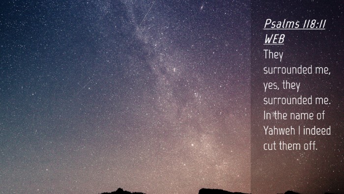 Picture 04 - Psalms 118:11 WEB Desktop Wallpaper - They surrounded me, yes, they surrounded me. In - Desktop Bible Verse Wallpaper