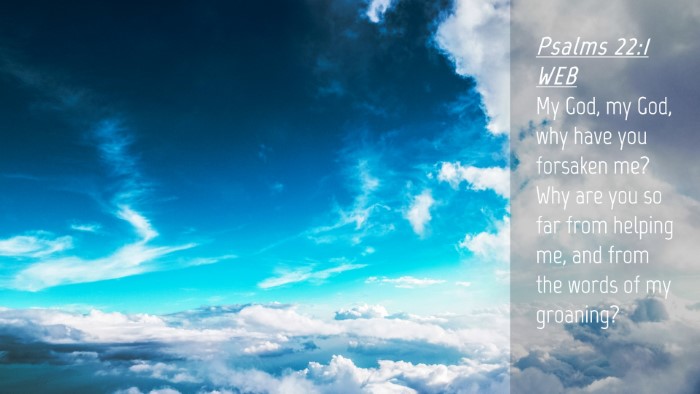 Picture 04 - Psalms 22:1 WEB Desktop Wallpaper - My God, my God, why have you forsaken me? Why are - Desktop Bible Verse Wallpaper