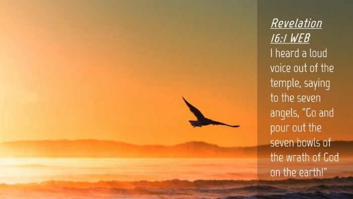 Picture 04 - Revelation 16:1 WEB Desktop Wallpaper - I heard a loud voice out of the temple, saying to - Desktop Bible Verse Wallpaper