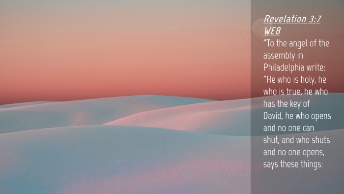 Picture 04 - Revelation 3:7 WEB Desktop Wallpaper - 