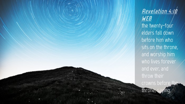 Picture 04 - Revelation 4:10 WEB Desktop Wallpaper - the twenty-four elders fall down before him who - Desktop Bible Verse Wallpaper