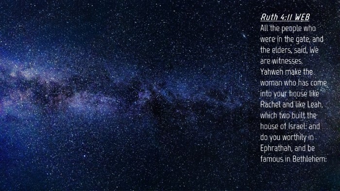 Picture 04 - Ruth 4:11 WEB Desktop Wallpaper - All the people who were in the gate, and the - Desktop Bible Verse Wallpaper