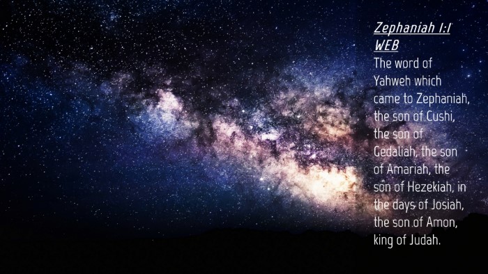 Picture 04 - Zephaniah 1:1 WEB Desktop Wallpaper - The word of Yahweh which came to Zephaniah, the - Desktop Bible Verse Wallpaper