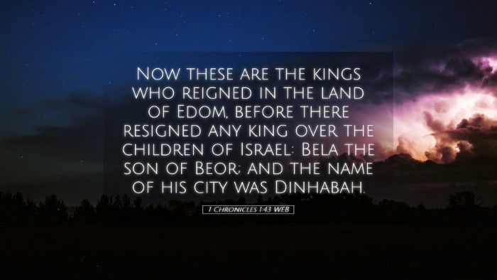 Picture 05 - 1 Chronicles 1:43 WEB Desktop Wallpaper - Now these are the kings who reigned in the land - Desktop Bible Verse Wallpaper