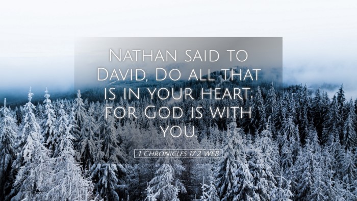 Picture 05 - 1 Chronicles 17:2 WEB Desktop Wallpaper - Nathan said to David, Do all that is in your - Desktop Bible Verse Wallpaper
