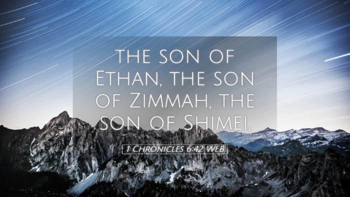 Picture 05 - 1 Chronicles 6:42 WEB Desktop Wallpaper - the son of Ethan, the son of Zimmah, the son of - Desktop Bible Verse Wallpaper