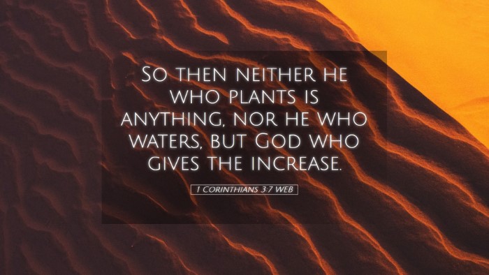 Picture 05 - 1 Corinthians 3:7 WEB Desktop Wallpaper - So then neither he who plants is anything, nor he - Desktop Bible Verse Wallpaper
