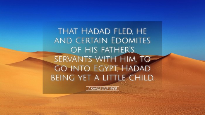 Picture 05 - 1 Kings 11:17 WEB Desktop Wallpaper - that Hadad fled, he and certain Edomites of his - Desktop Bible Verse Wallpaper