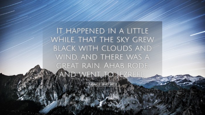 Picture 05 - 1 Kings 18:45 WEB Desktop Wallpaper - It happened in a little while, that the sky grew - Desktop Bible Verse Wallpaper