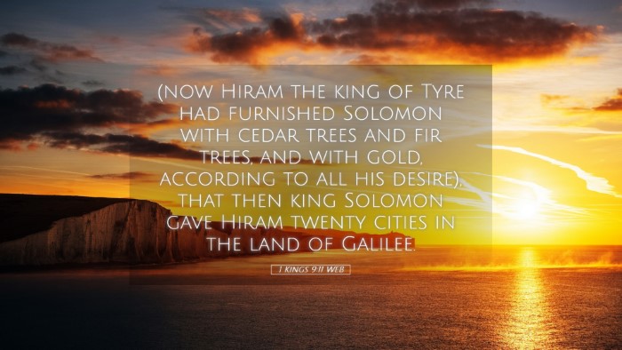 Picture 05 - 1 Kings 9:11 WEB Desktop Wallpaper - (now Hiram the king of Tyre had furnished Solomon - Desktop Bible Verse Wallpaper