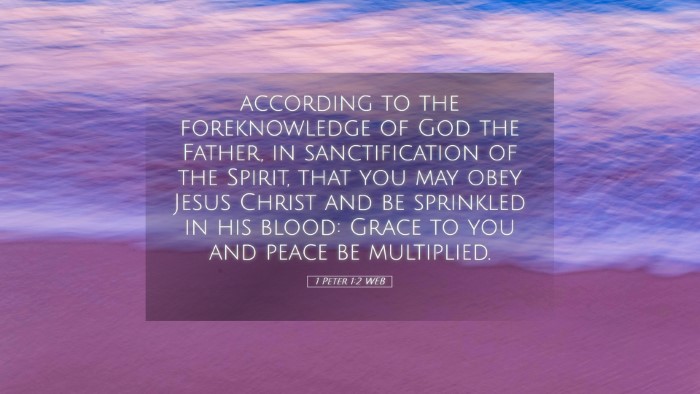 Picture 05 - 1 Peter 1:2 WEB Desktop Wallpaper - according to the foreknowledge of God the Father, - Desktop Bible Verse Wallpaper