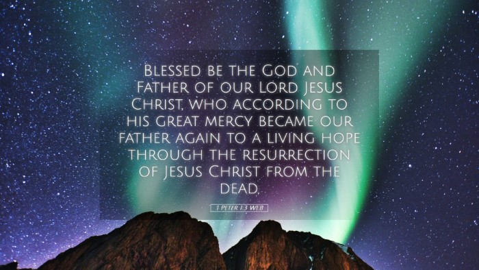Picture 05 - 1 Peter 1:3 WEB Desktop Wallpaper - Blessed be the God and Father of our Lord Jesus - Desktop Bible Verse Wallpaper