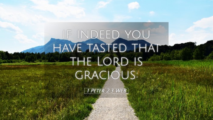 Picture 05 - 1 Peter 2:3 WEB Desktop Wallpaper - if indeed you have tasted that the Lord is - Desktop Bible Verse Wallpaper