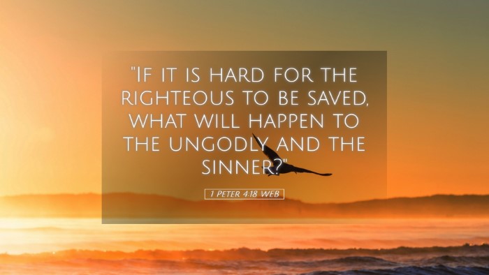 Picture 05 - 1 Peter 4:18 WEB Desktop Wallpaper - 