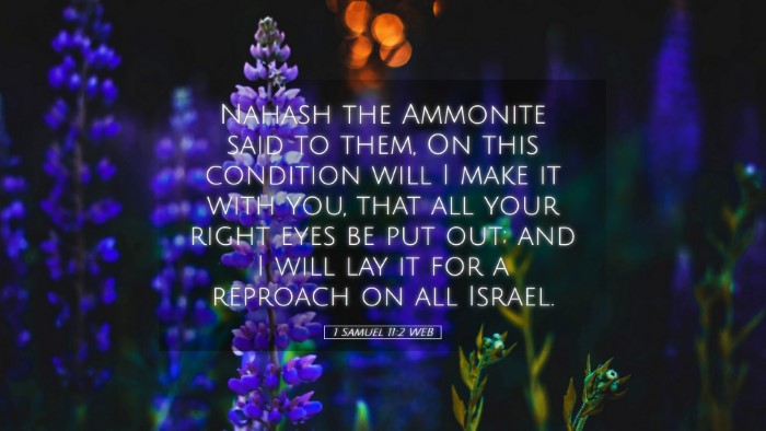 Picture 05 - 1 Samuel 11:2 WEB Desktop Wallpaper - Nahash the Ammonite said to them, On this - Desktop Bible Verse Wallpaper