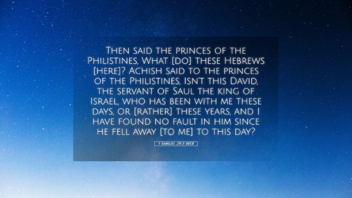 Picture 05 - 1 Samuel 29:3 WEB Desktop Wallpaper - Then said the princes of the Philistines, What - Desktop Bible Verse Wallpaper