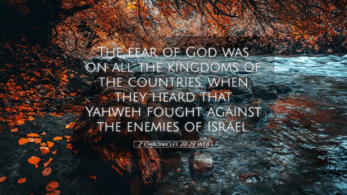 Picture 05 - 2 Chronicles 20:29 WEB Desktop Wallpaper - The fear of God was on all the kingdoms of the - Desktop Bible Verse Wallpaper
