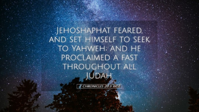 Picture 05 - 2 Chronicles 20:3 WEB Desktop Wallpaper - Jehoshaphat feared, and set himself to seek to - Desktop Bible Verse Wallpaper