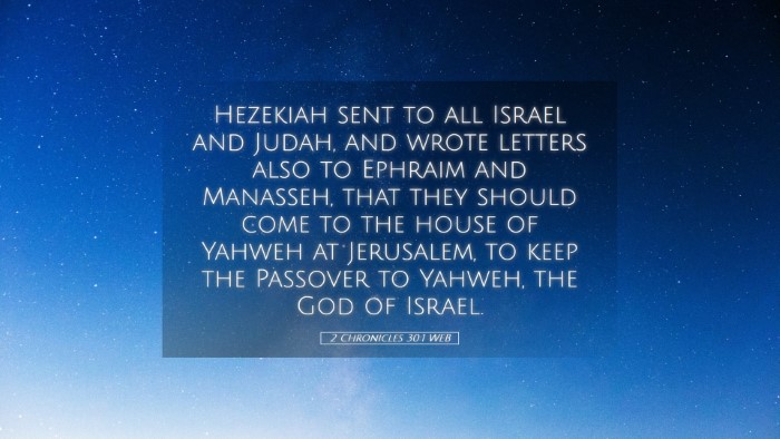 Picture 05 - 2 Chronicles 30:1 WEB Desktop Wallpaper - Hezekiah sent to all Israel and Judah, and wrote - Desktop Bible Verse Wallpaper